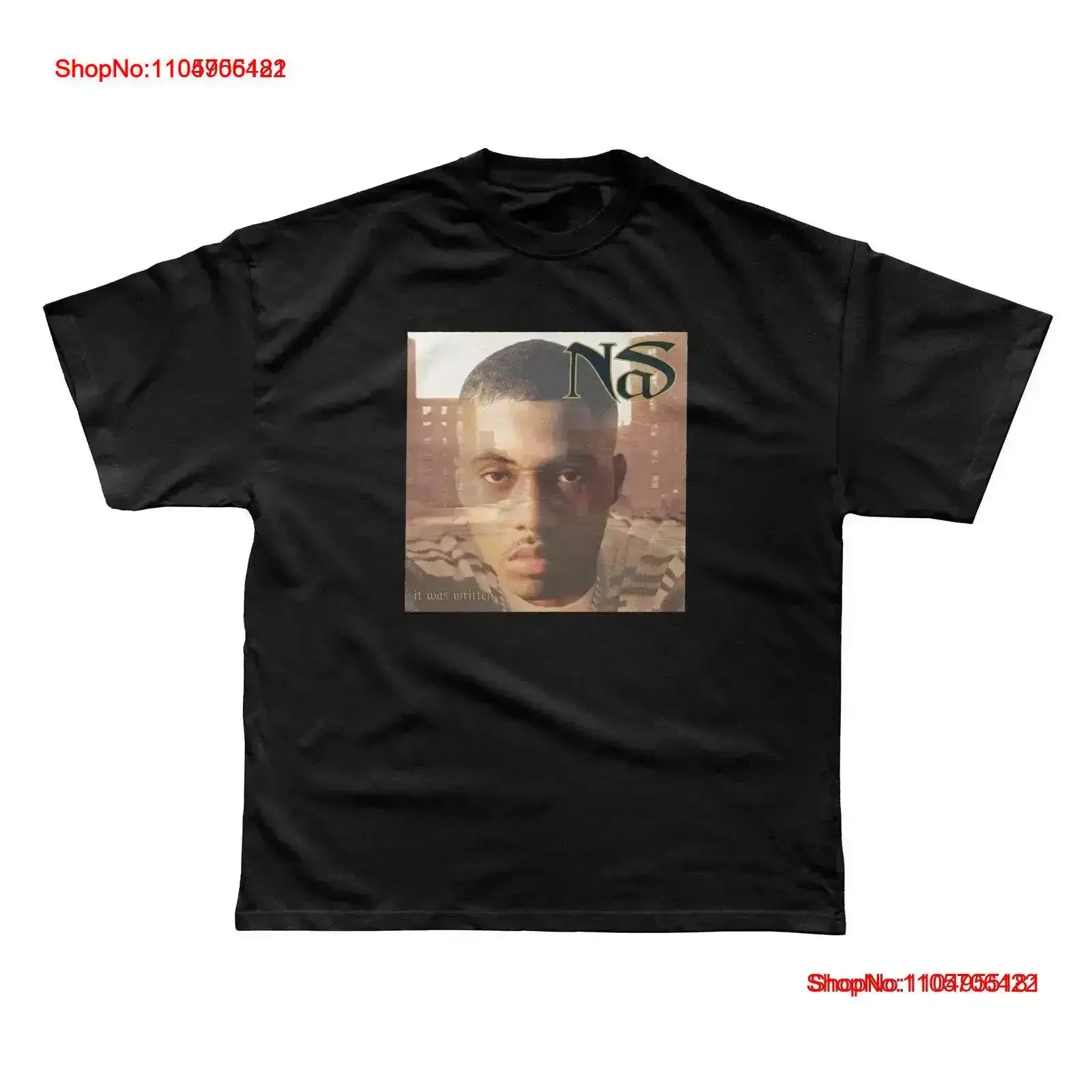 Nas It Was Written Premium T shirt vintage Washed Versatile Stylish graphic fashion Slightly Breathable homme Stretched