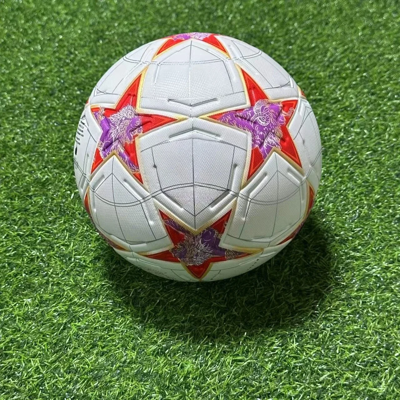 Professioneller Fußball der Größe 5, nahtloser PU-Fußball für Outdoor-Training und Wettkampf, Spiel, Futsal, Weihnachtssport, Geschenk