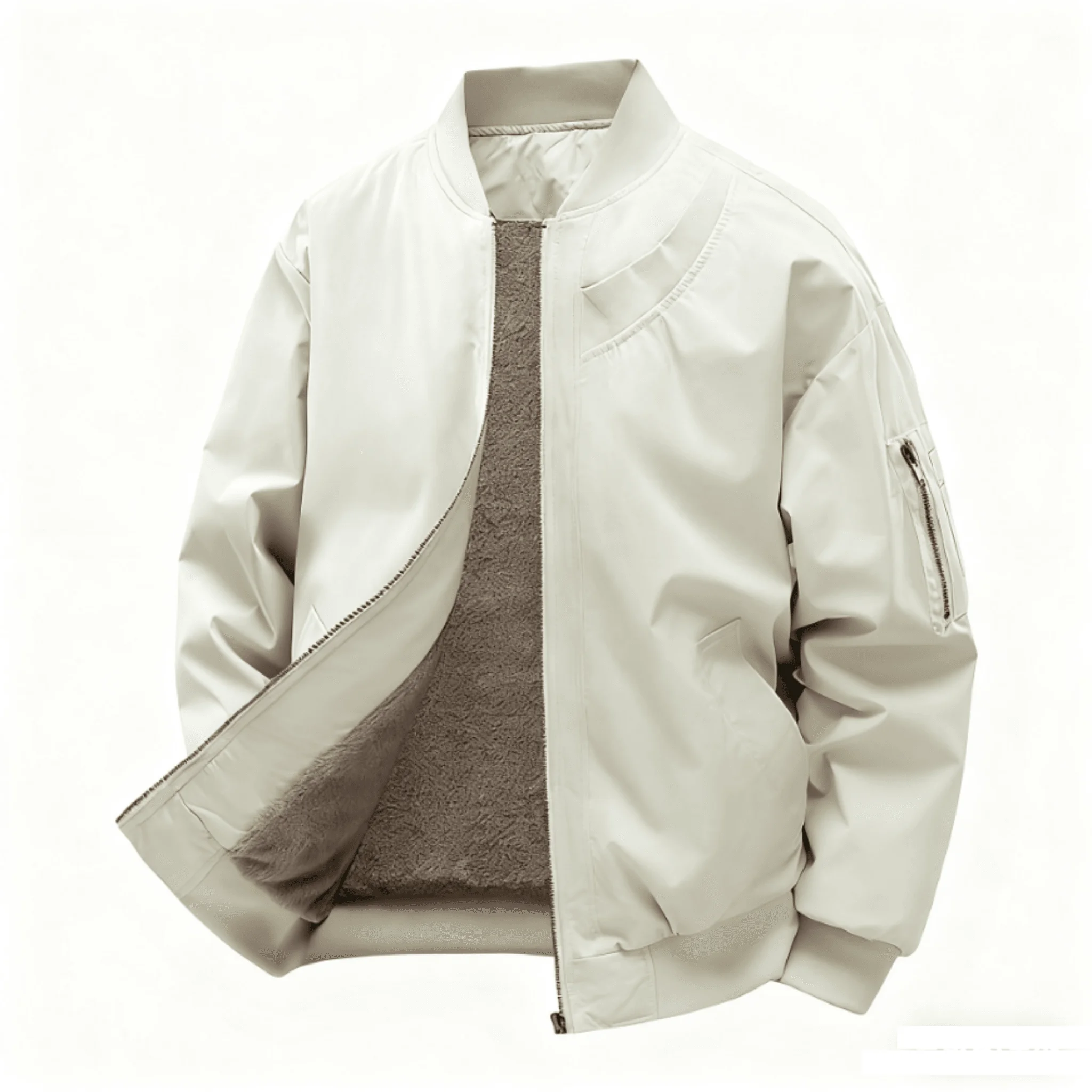 

Versatile Solid Color Mens Jacket Loose Fit Casual Outerwear Trendy Korean Style Sportswear For Daily Use Comfortable Jacket