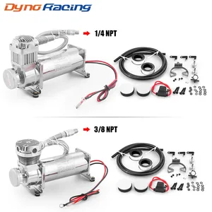 Universal Air Suspension Compressor Pumpe Kit 1/4NPT oder 3/8NPT 200psi 480C 12V Chrom BX 102151 -SL 10 Hauptverkaufskompressor Luftaufhängung 444c - №10