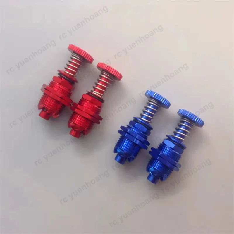 1Pair Length 35mm Hatch Lock Aluminum Alloy Cabin Cover Spring Fixture Canopy Fixing Red/Blue for RC Model Boat