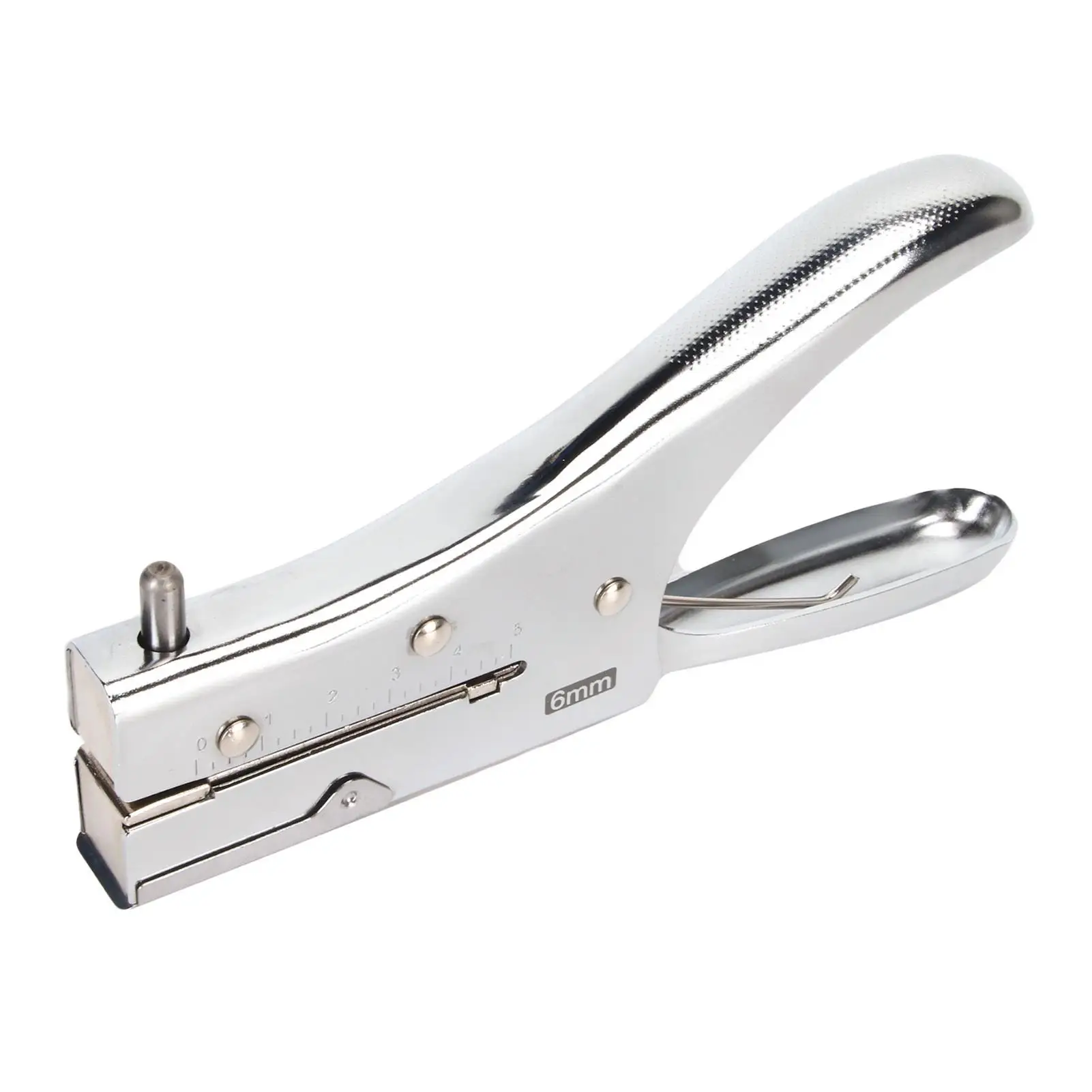 Student Single Hole Puncher with Spacer - Ergonomic Comfort Handle, Durable Iron Plating