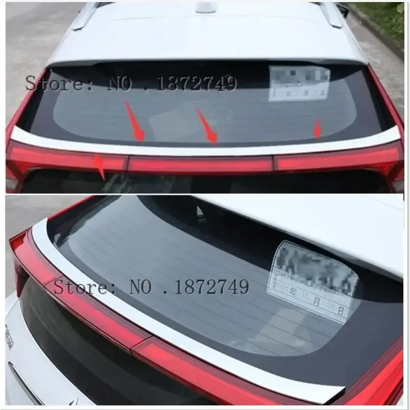 

Для Mitsubishi Eclipse Cross 2018 хромированный задний спойлер багажника, литая полоса, накладка, 1 шт., автоаксессуары