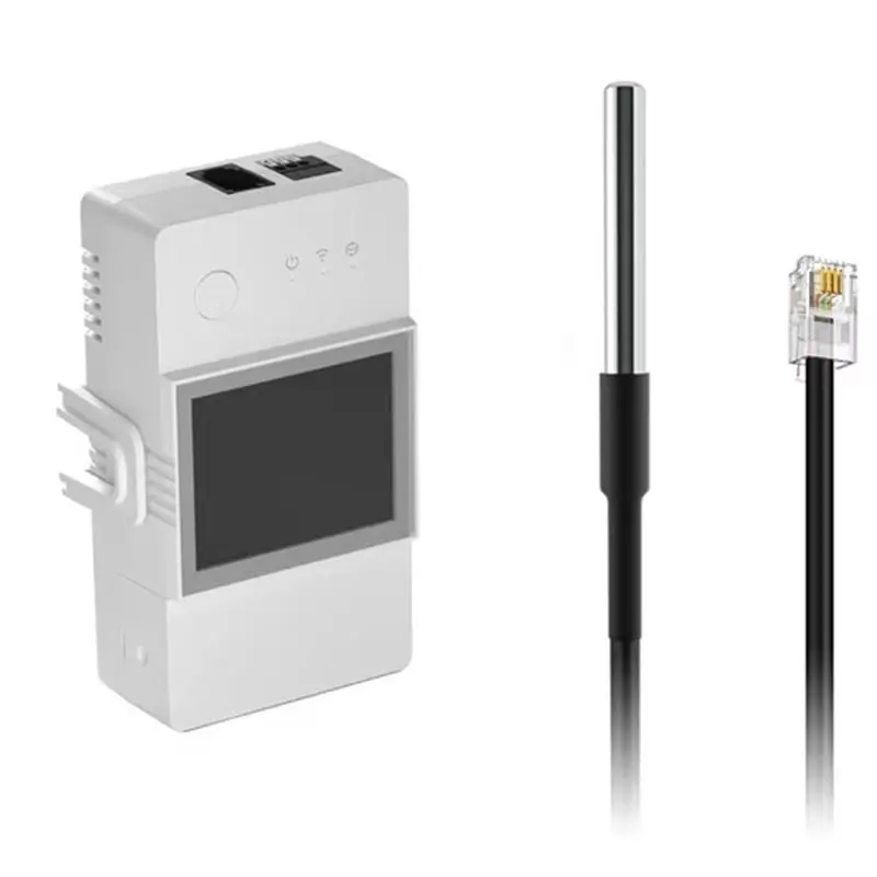 [NEW A09R!】 THR320D Wifi Smart Temperature Wifi Smart Temperature And Humidity Monitoring Switch Work With DS18B20 Sensor EWELIN
