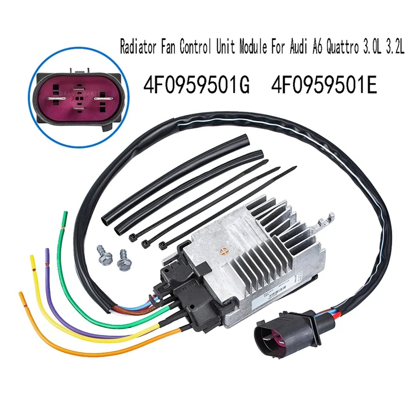 

4F0959501E Radiator Fan Control Unit Module For A6 Quattro 3.0L 3.2L 4F0959501G Accessories