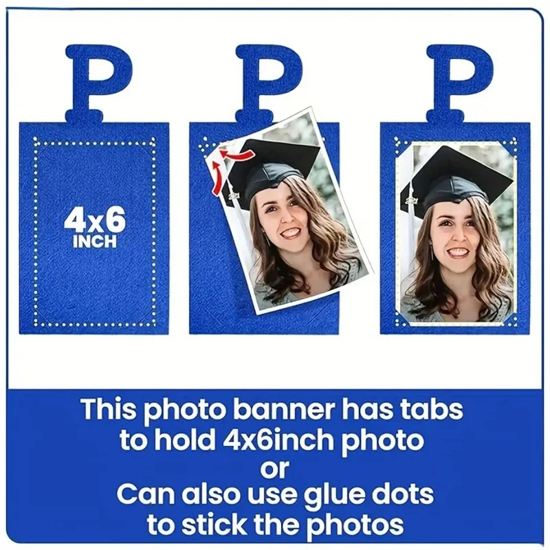 Banner de foto de formatura sem faça você mesmo, banner de imagem de formatura banner de formatura personalizado 2025 bandeira orgulhosa de você, formatura