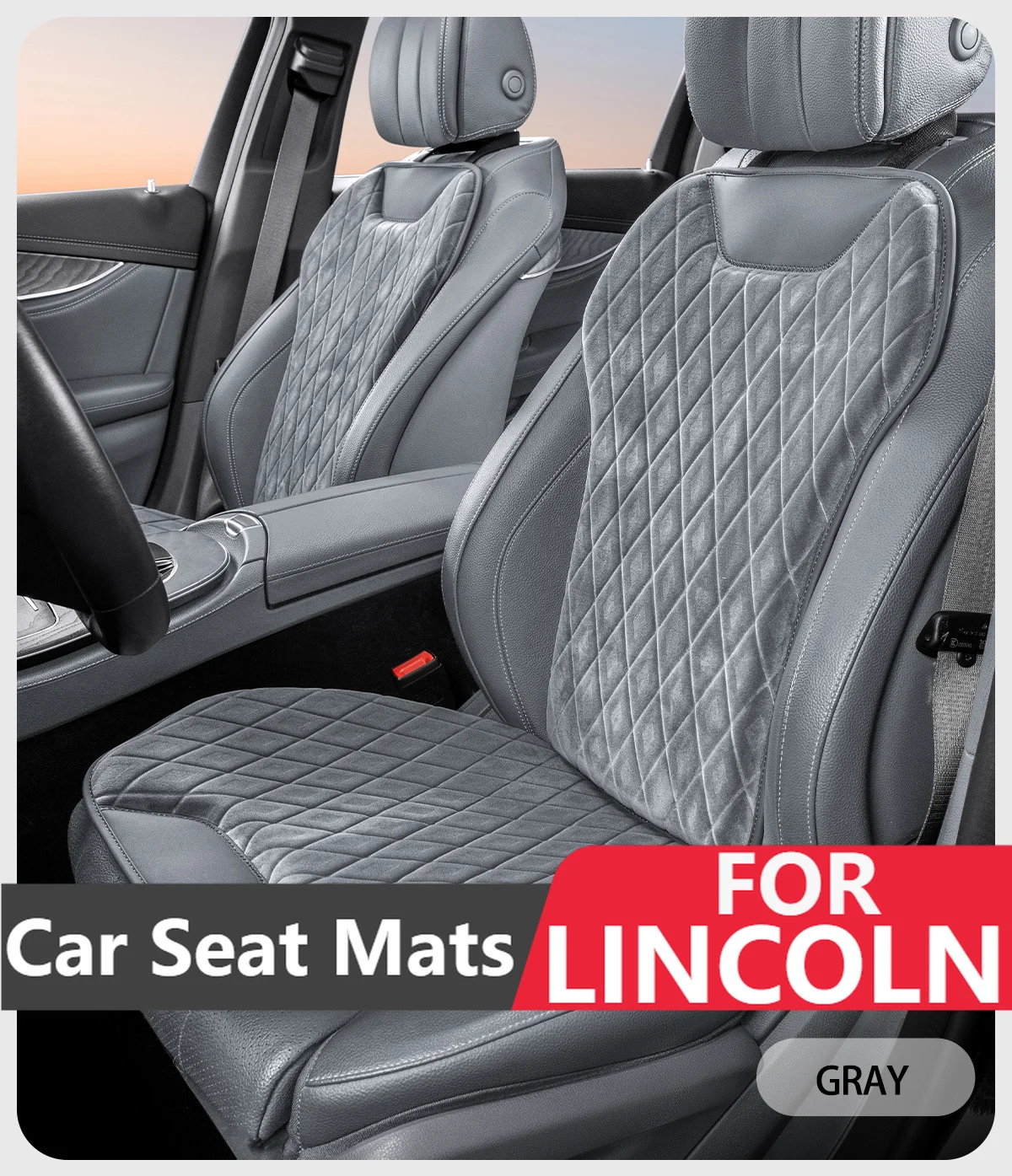 

Car Seat Mats For LINCOLN Navigator‌ Aviator Nautilus Zephyr ‌MKC‌ Flannel Back Seat Pad Protector Covers Cushion Accessories