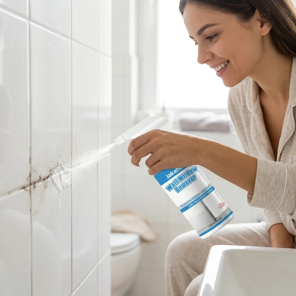 Effective Mold Remover Spray for Bathroom Kitchen Tile Grout Cleaner Deep Penetrating Mild Odor Wall Stain Remover Durable