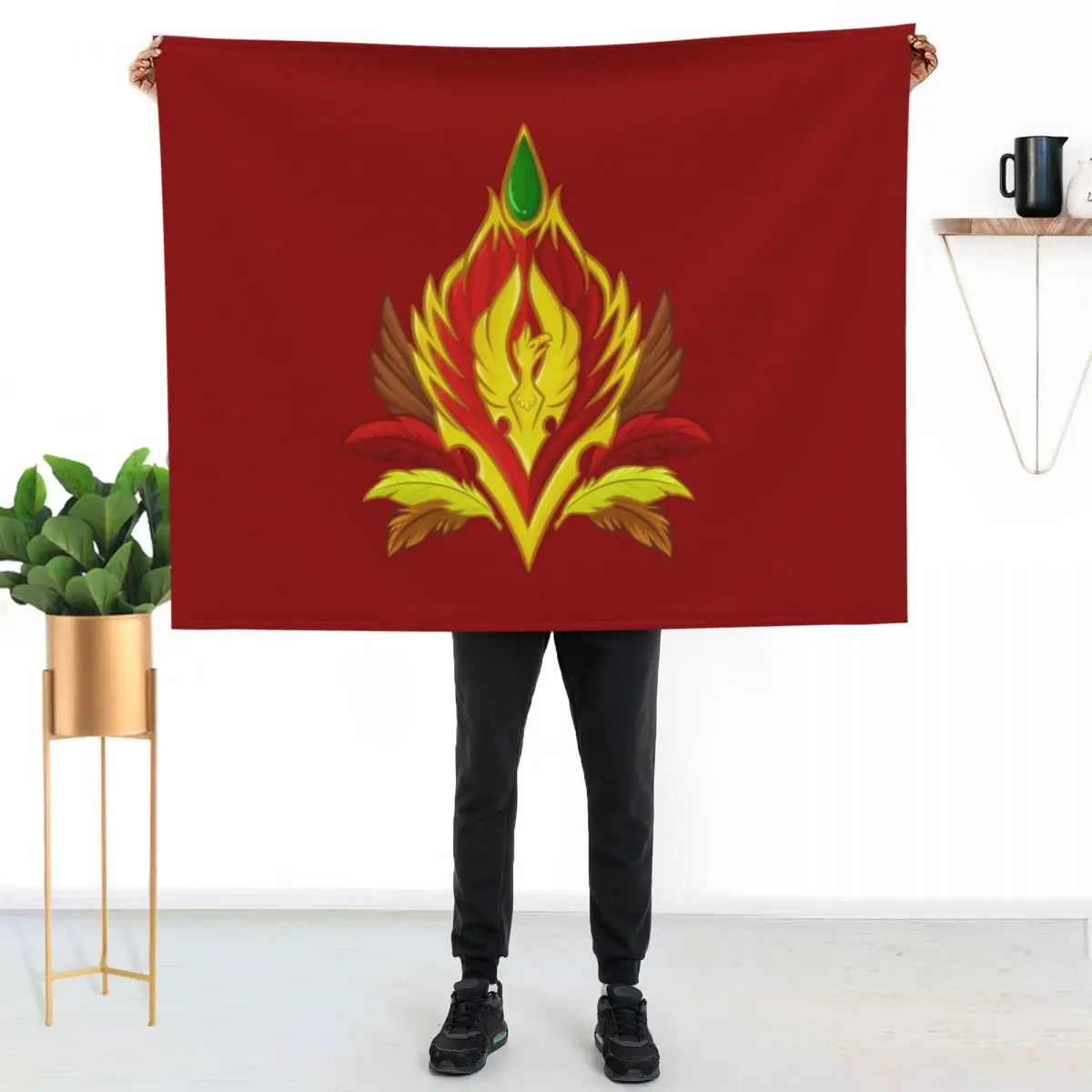 Blood Elf Crest Throw Blanket Cozy Light Blanket for Travel Camping Picnic