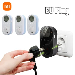 Xiaomi WiFi Digital Thermostat Outlet Plug Smartlife App Control Socket regolatore di temperatura con pulsante a sfioramento controllo domestico