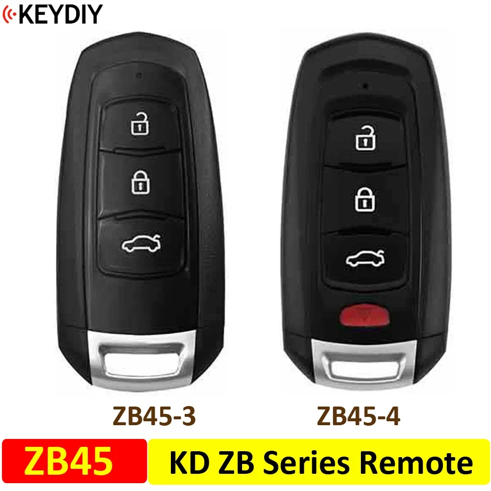 KEYDIY Universal KD Smart Key ZB Series ZB45 ZB45-3 ZB45-4 for KD-MAX KD-X2 Car Key Remote Fit for More than 2000 Models