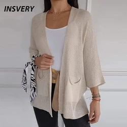 Autumn Winter Cardigan Women Long Sleeve Sweater Women Casual Pocket Knitted Outerwear Commuter Coat Jackets For Women