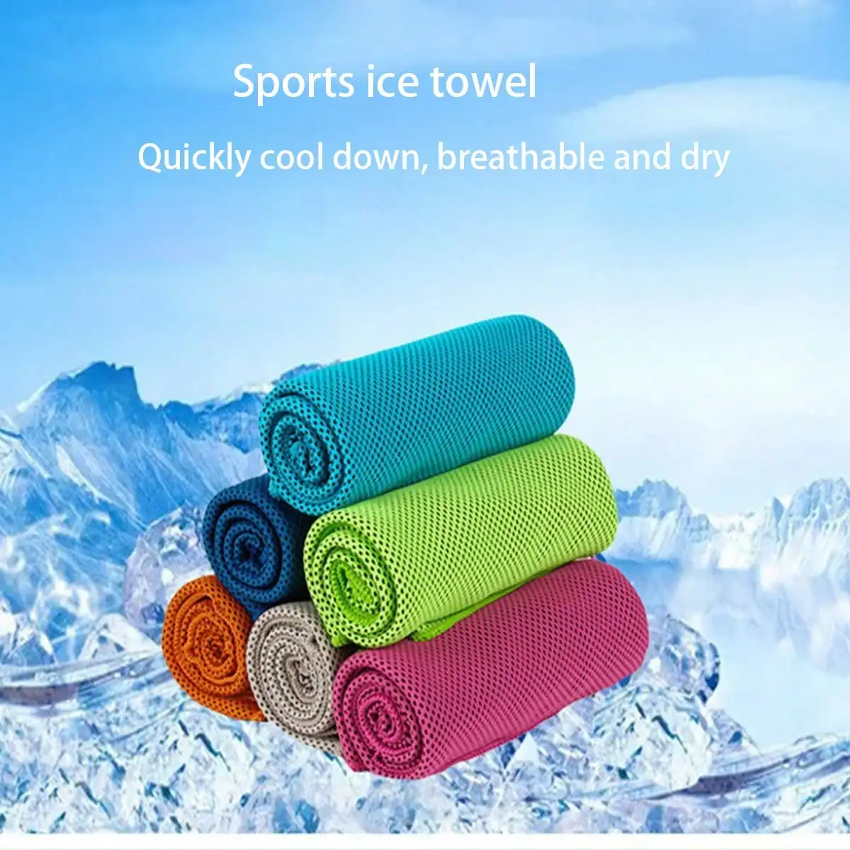 Cooling Towel, Fast Drying Ice Feeling Sports Towel, Absorbent Sweat Towel For Summer Exercise And Other Activities