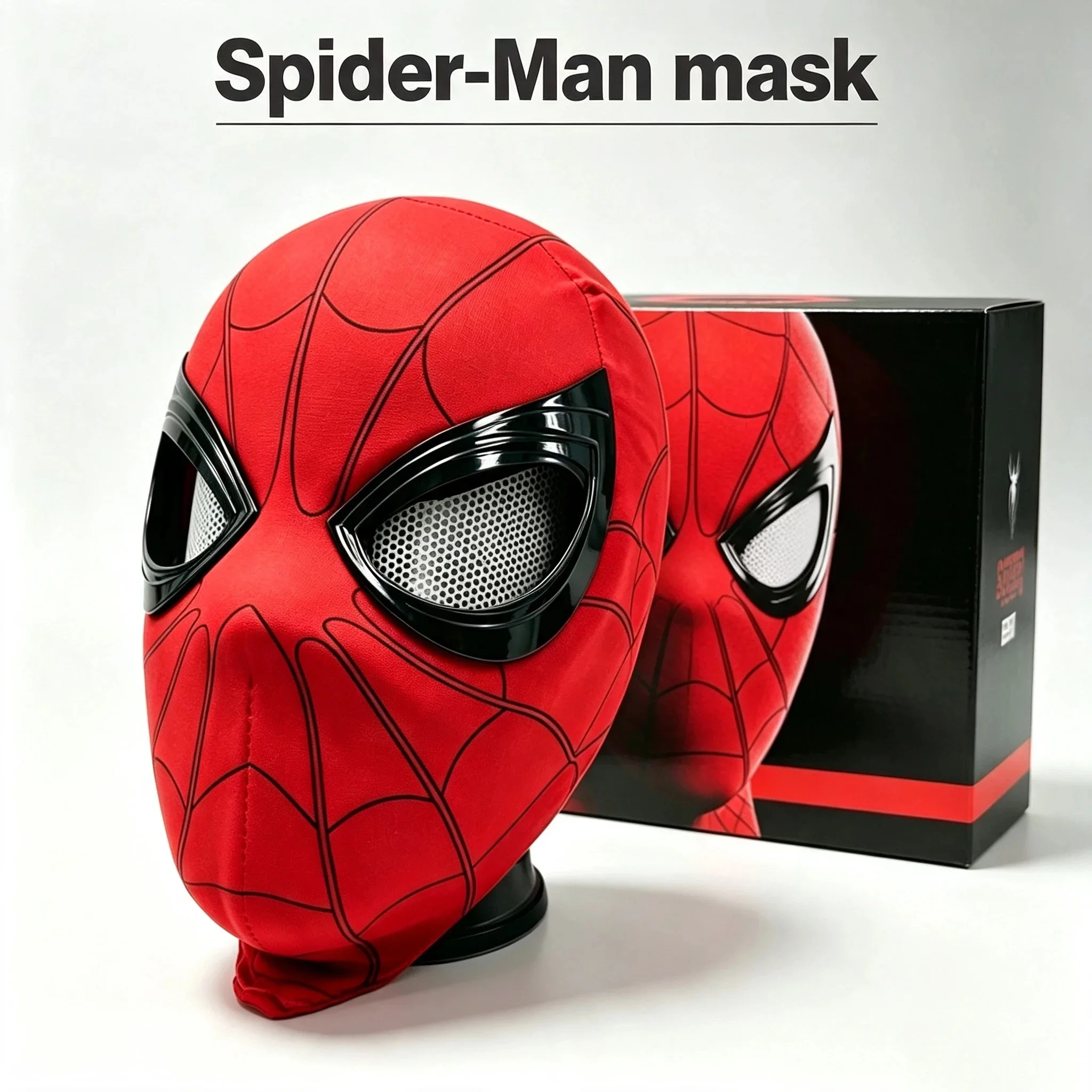 2026 《Spider-Man: Brand New Day》 Maska w skali 1:1, pasek pod brodą z funkcją kontrolowanego mrugania, zabawka do cosplayu Spider-Mana na Halloween