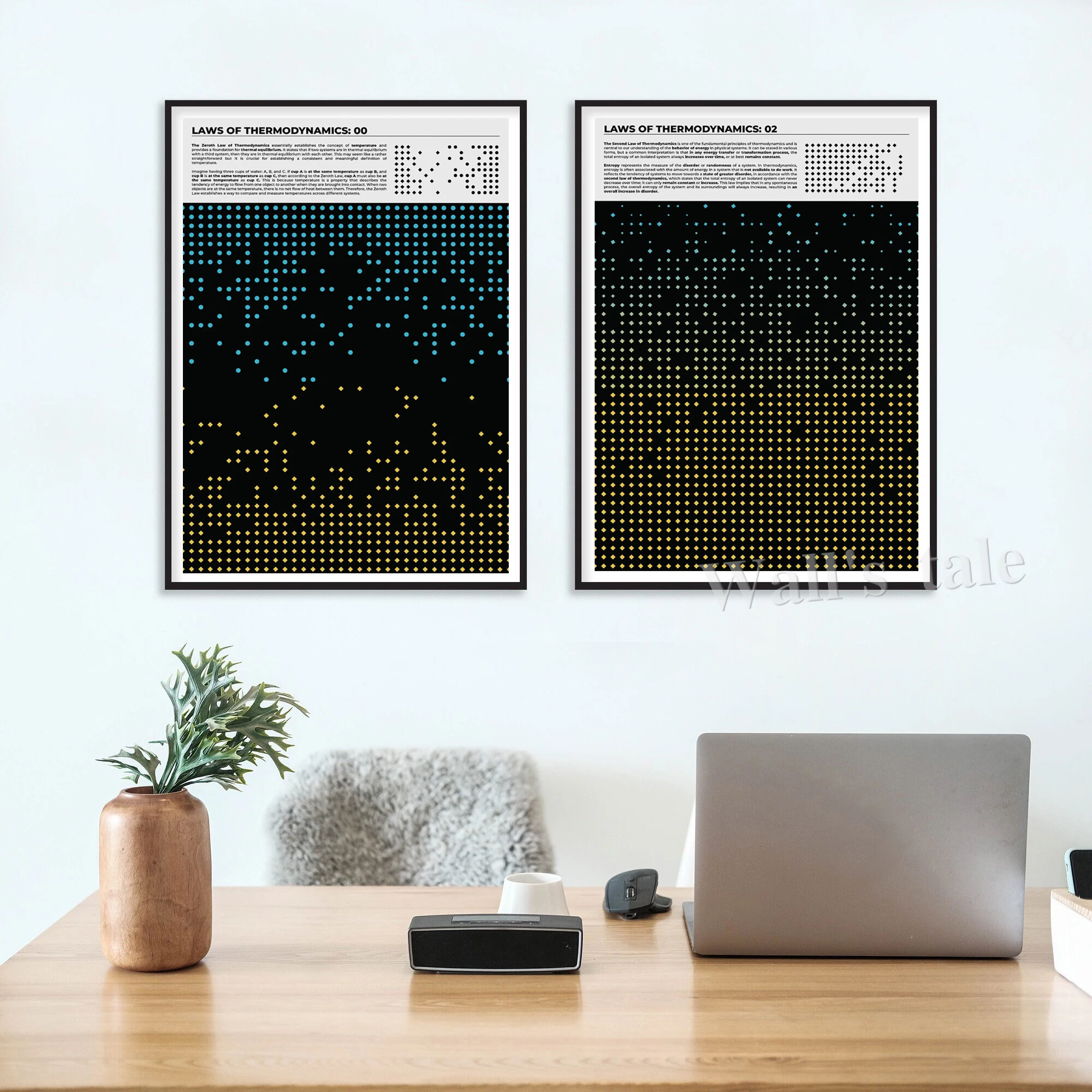 الفيزياء النظرية طباعة نظرية العلوم جدار الفن قماش طباعة النظرية العامة للنسبية المشارك الفيزياء هدية مختبر جدار ديكور #5