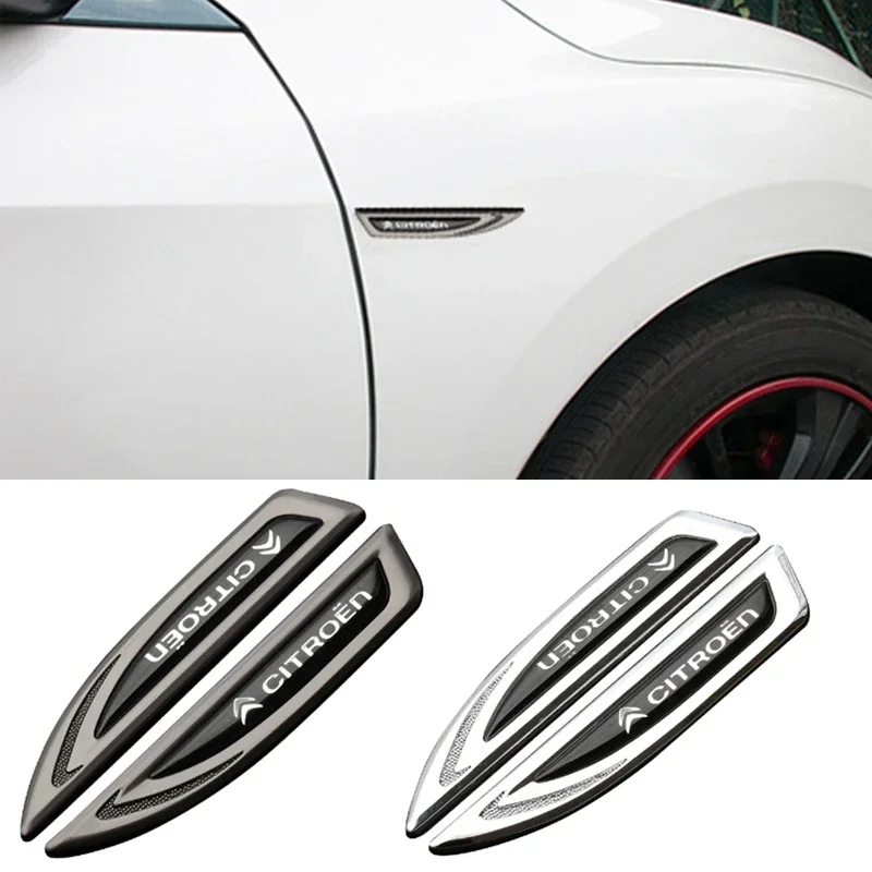 

2pcs Car Side Stickers for Citroen C2 Berlingo C3 Picasso C4 Cactus Aircross C5 Saxo Xsara DS3 C1 Elysee Fender Decals Badge