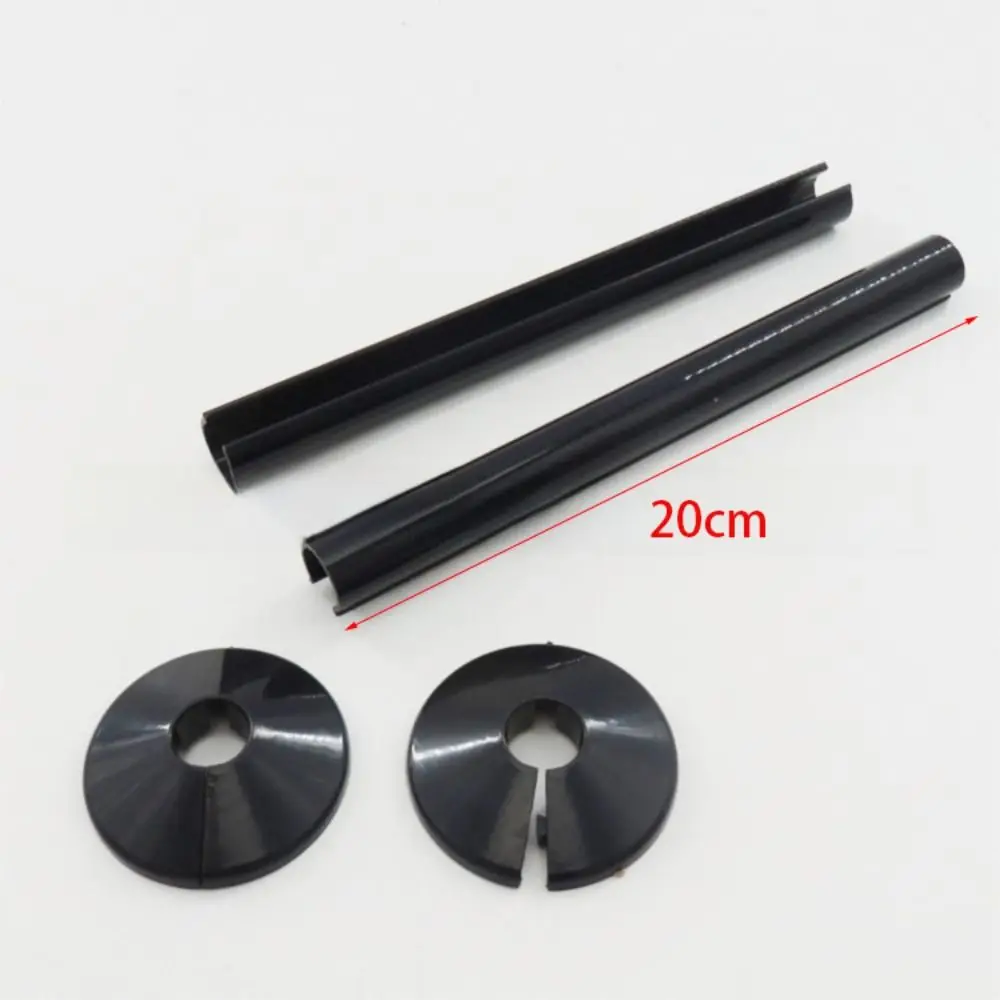 Plastikowe osłony na rury chłodnicy, zaciskane, kołnierze 15 mm, osłony na rury, łatwa instalacja, schludne dekoracyjne pierścienie na zawory kątowe.