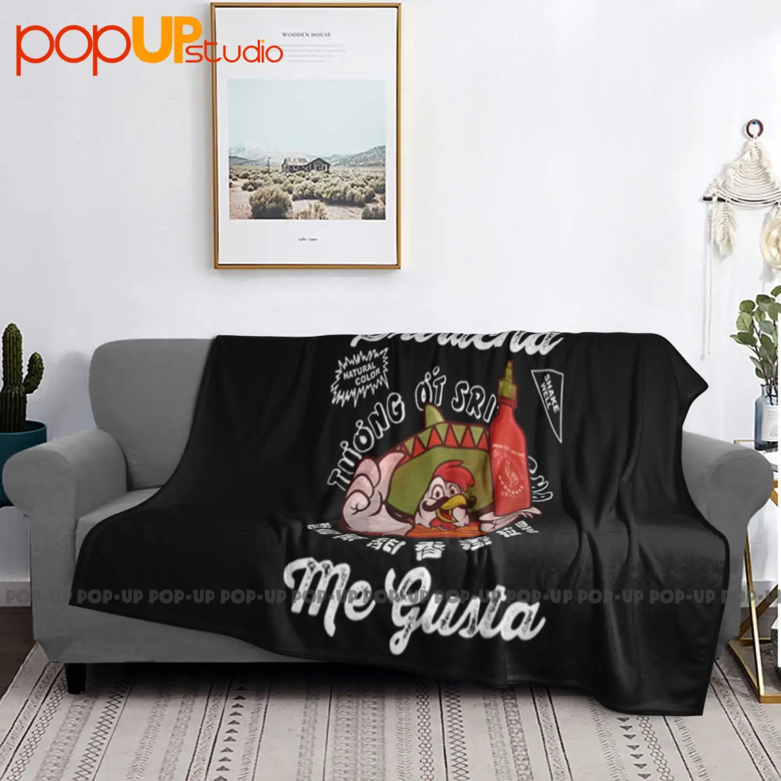 Me Gusta Sriracha صلصة الفلفل الحار الساخن بطانية فائقة النعومة لحاف الشتاء غطاء أريكة أغطية السرير