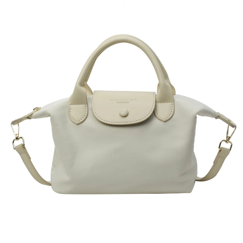 Bolso de hombro tipo shopper pequeño a la moda para mujer, bolsos de nailon para mujer, bolso cruzado con correa para el hombro extraíble, bolsillo para estudiante