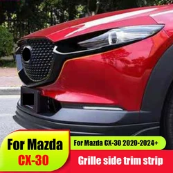 For the 2020 Mazda cx30 grille decorative strip side decoration, front bumper grille bright strip patch modification