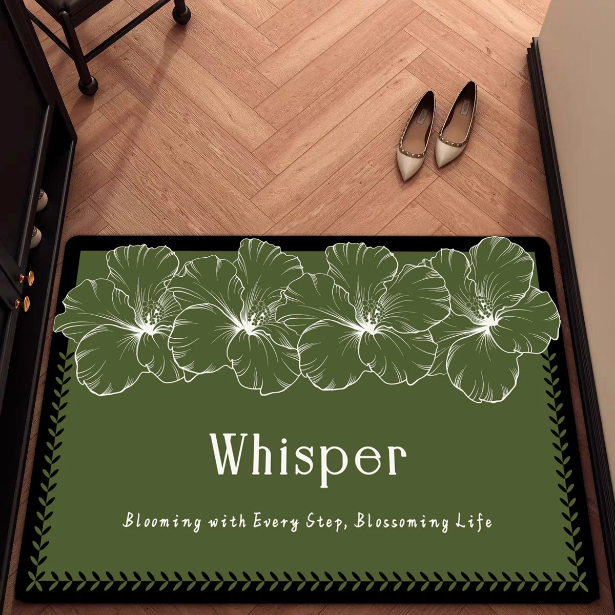 

Batoom Entrance Mat Z70Z763 Silicon Dinosaur Pattern Absorbent Non-Slip Door Mat for Home And Busin Use Rectangular ape