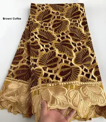 African Handcut Lace with Big Holed Embroidery, Cotton Swiss Lace Fabric, Heavy Nigerian Ghana National Inspired Sewing Clothes