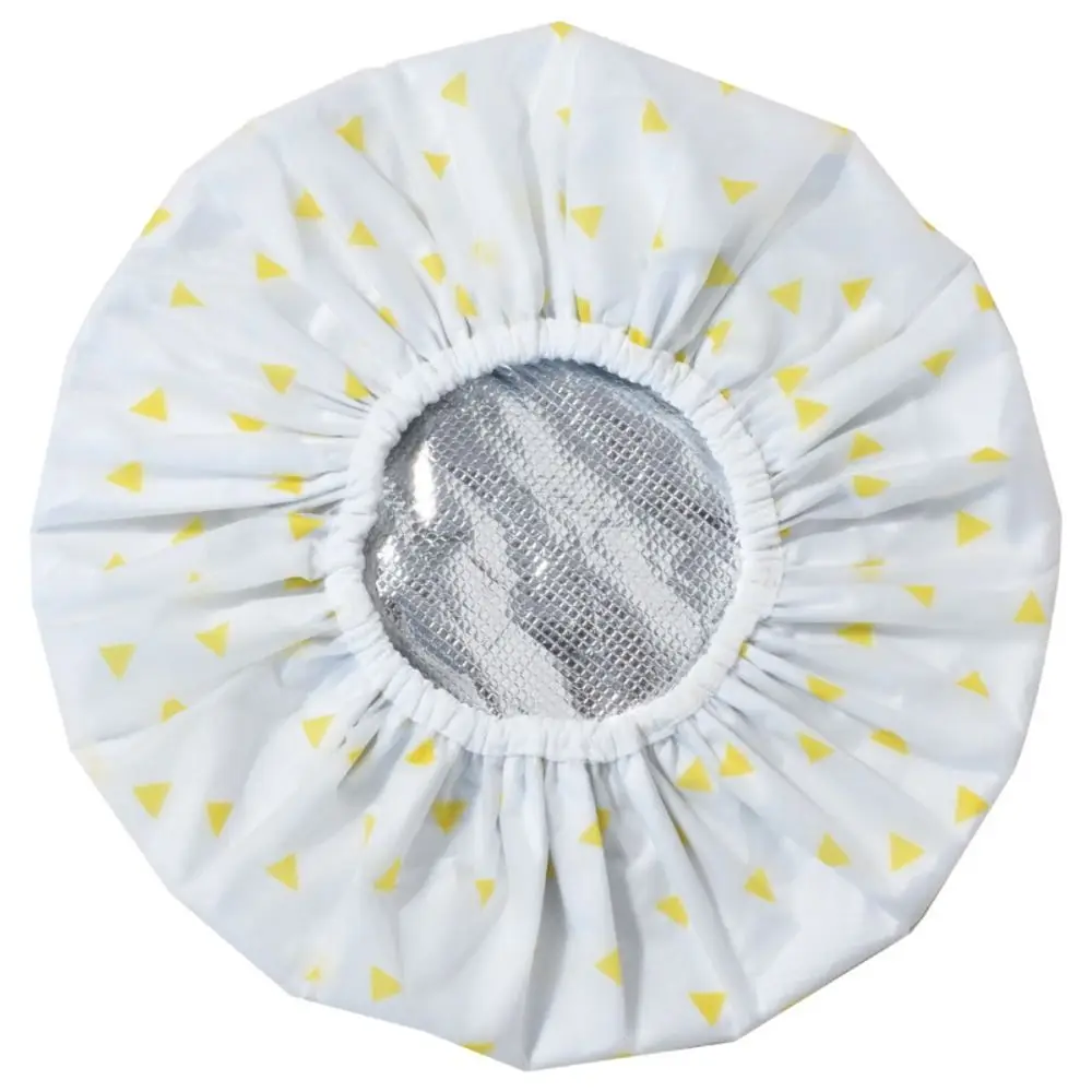 

Thickened Self-heating Tin Foil Hat Thermostatic Shower Cap Steam Hair Mask Cap Bathing Cap Spontaneous Heating