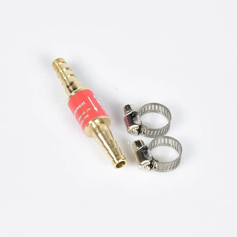 6/8/10mm Safety Flashback Arrestors Acetylene Oxy Propane Gas Valve with Clamps Suitable for Welding Repair Jobs