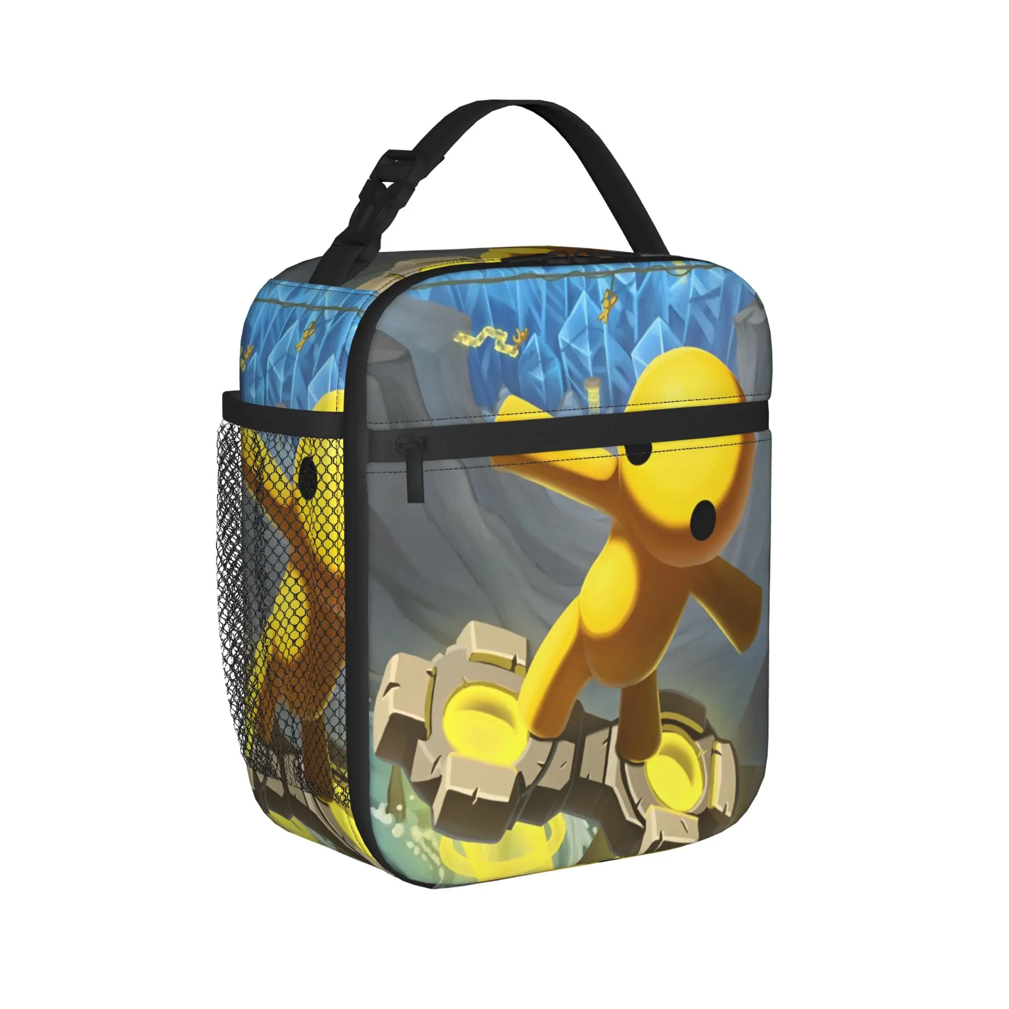 Wobblys Life Gaming Funny Insulated Lunch Bag Thermal Bag Reusable,Lunch Container Hot Games High Capacity Tote Lunch Box