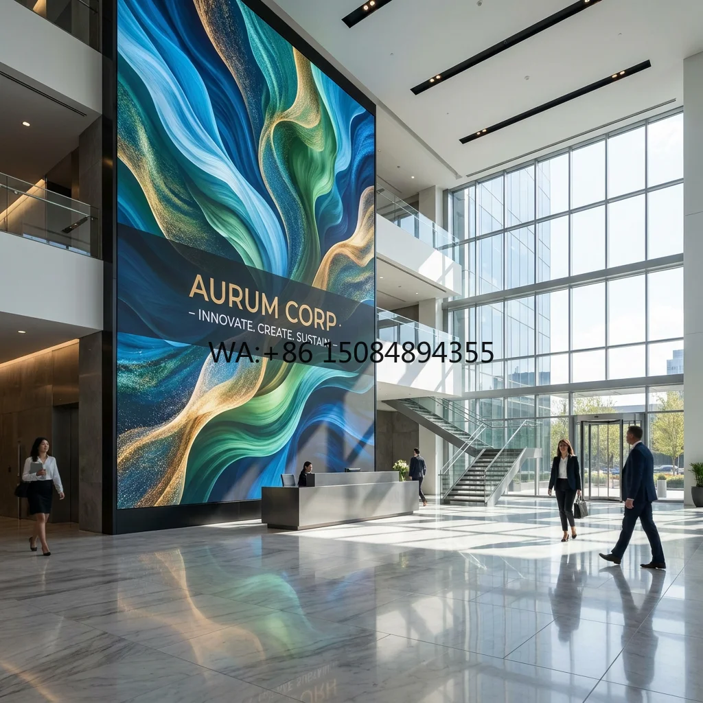 

100% Front Service Indoor LED Video Wall P1.25 P1.5 P1.8 P2.0 P2.5 High Resolution LED Screen Panel for Corporate Lobby Wall OEM