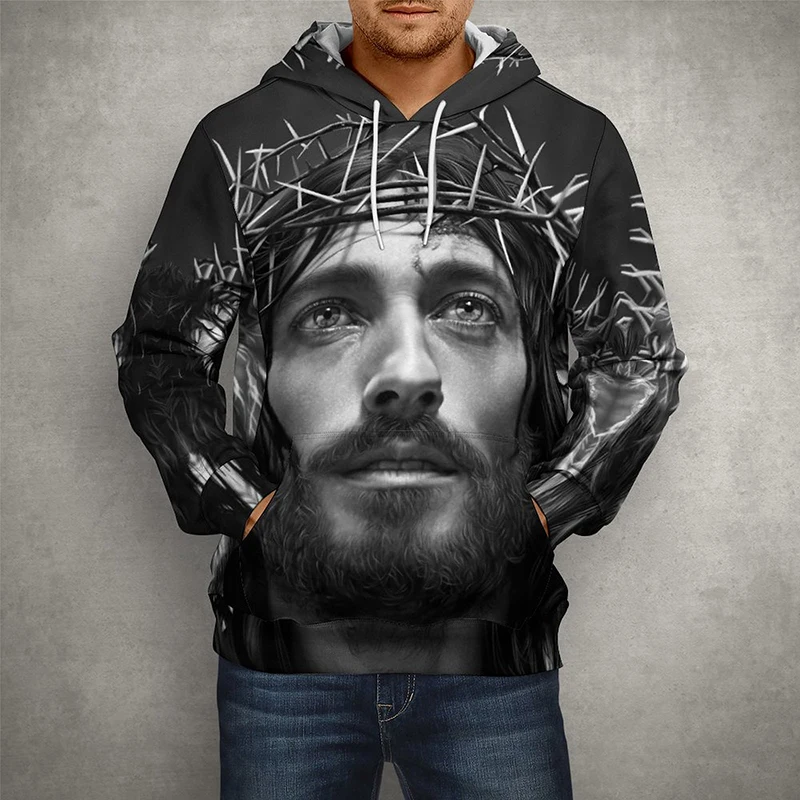 

Christ Jesus 3D All Over Printed Mens Hoodies Sweatshirt Unisex Casual Hoodies Pullover Ropa Hombres Tops Streetwear Polyester