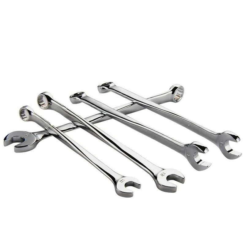 

X handle dual-purpose wrench, plum blossom opening lengthened, labor-saving crooked handle double-ended dead wrench