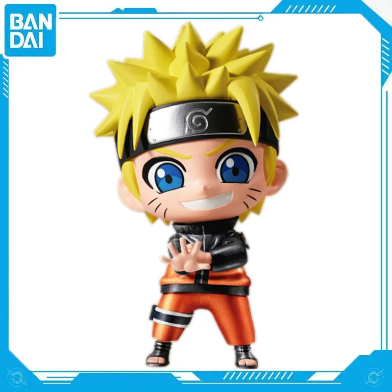 Bandai Genuine Anime Naruto Shippuden Uzumaki Naruto REPOPRIZE Q Version Figure Model PVC 10cm Toy Gift Doll Collectibles