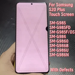 High Quality AMOLED S20+ Display For Samsung Galaxy S20 Plus G985F Touch Screen S20plus G9860 G986N G986B LCD Assembly replace