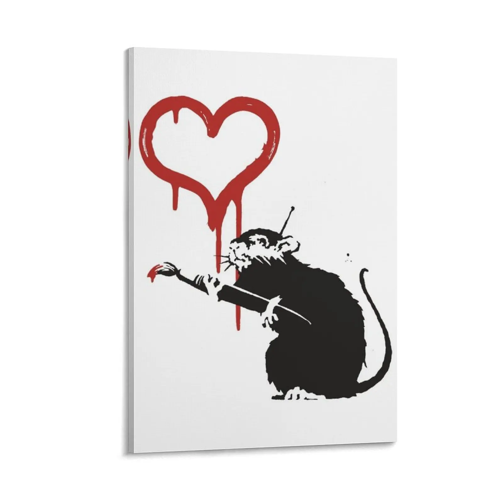 

Love Rat - Banksy Graffiti Canvas Painting house decoration wall decoration wall frame for living room
