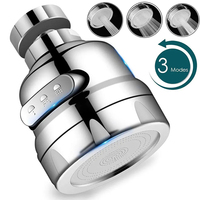 360 Degree Swivel Kitchen Faucet Aerator Adjustable Dual Mode Sprayer Filter Diffuser Water Saving Nozzle Bath Faucet Connector