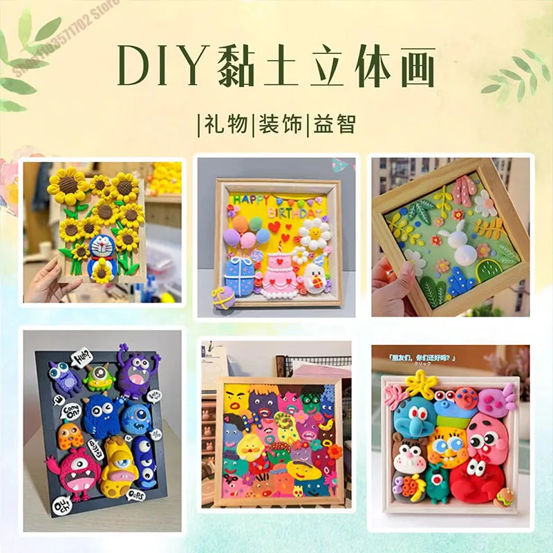 

Creative Education DIY Children's Toy Gifts Air Ultra Light Clay Dry Polymer Modeling Clay with 3 Tools Soft