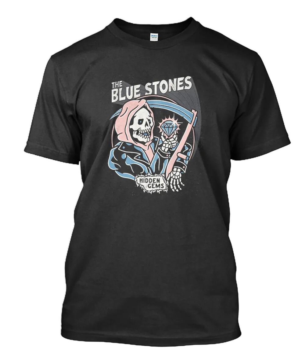 NWT The blue stones - Hidden Gems Classic Gift Black Mens T-shirt size S 5XL