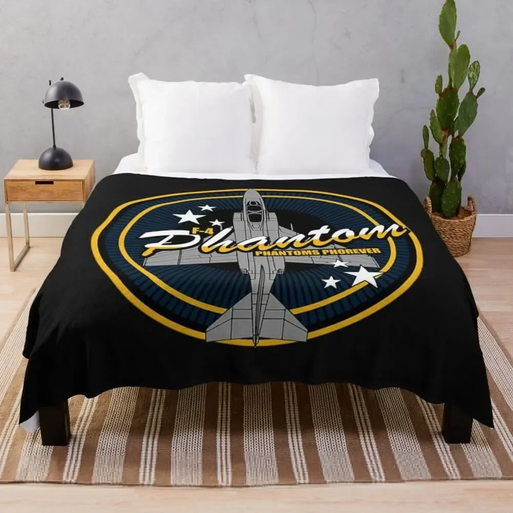 Air Force F4 Phantom 2 T-ShirtF-4 Phantom (Small logo) Throw Blanket