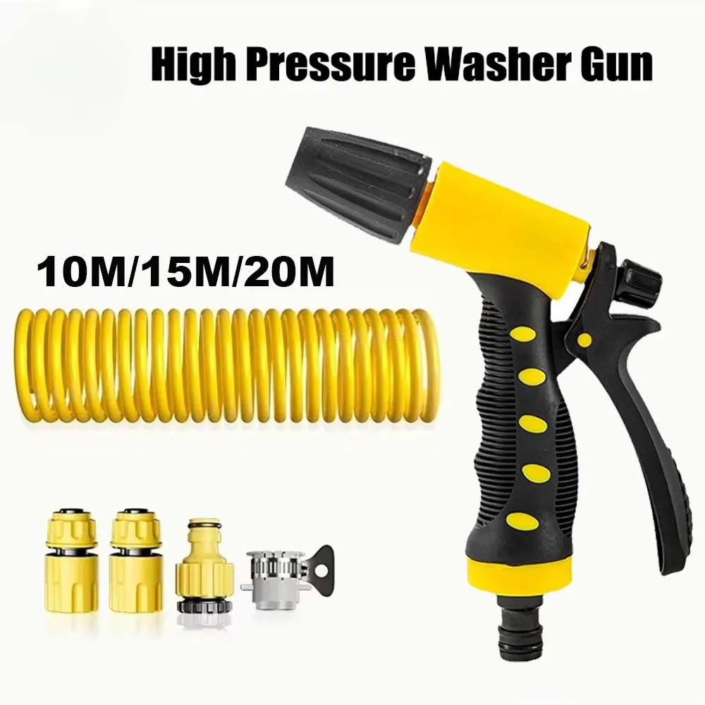 ارتفاع ضغط غسيل السيارات بندقية رذاذ فوهة انبوب ماء عدة السيارات الأنظف إزالة منفضة حديقة الري بندقية رذاذ مجموعة للمركبات