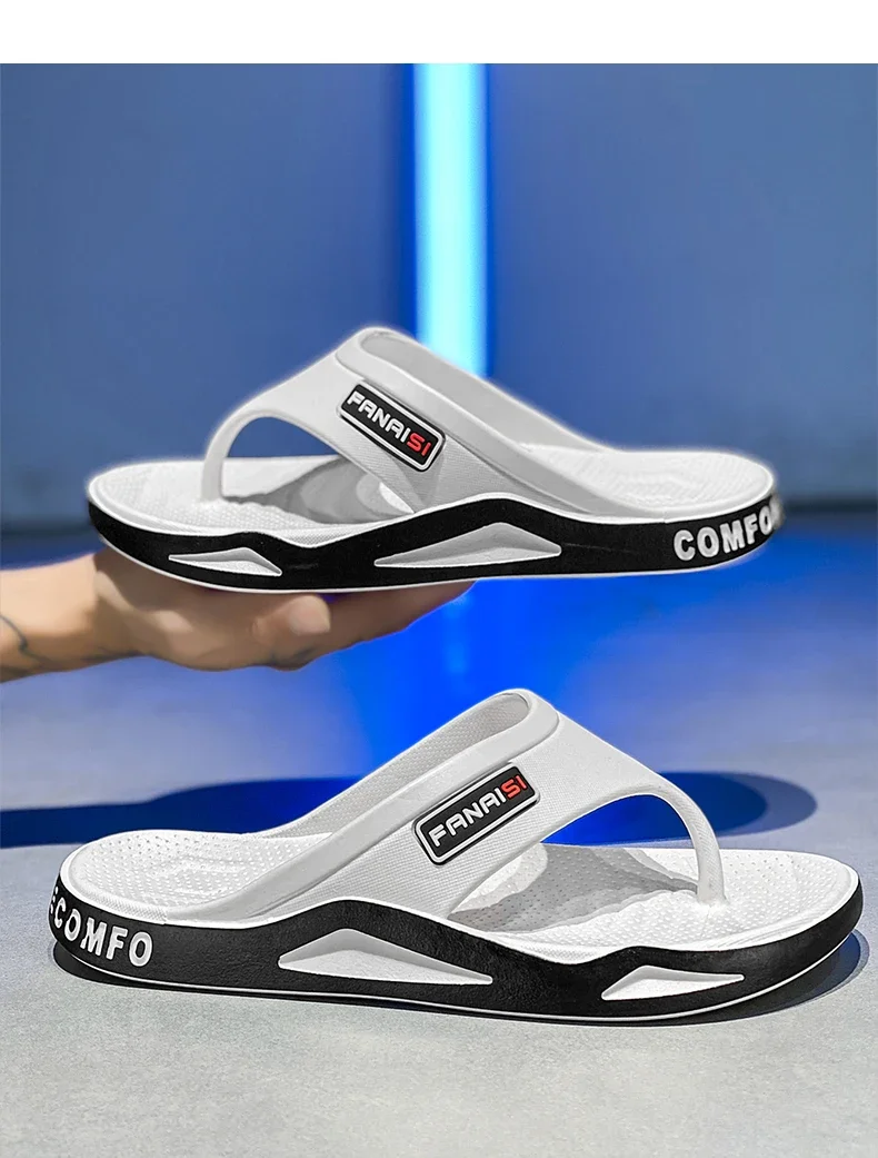 2026 Sommer Herren Flip-Flops Sport Outdoor Mode & Trend Bequeme Strand-Sandalen Herren Freizeitschuhe Haus-Flip-Flops Hausschuhe – Detail 3
