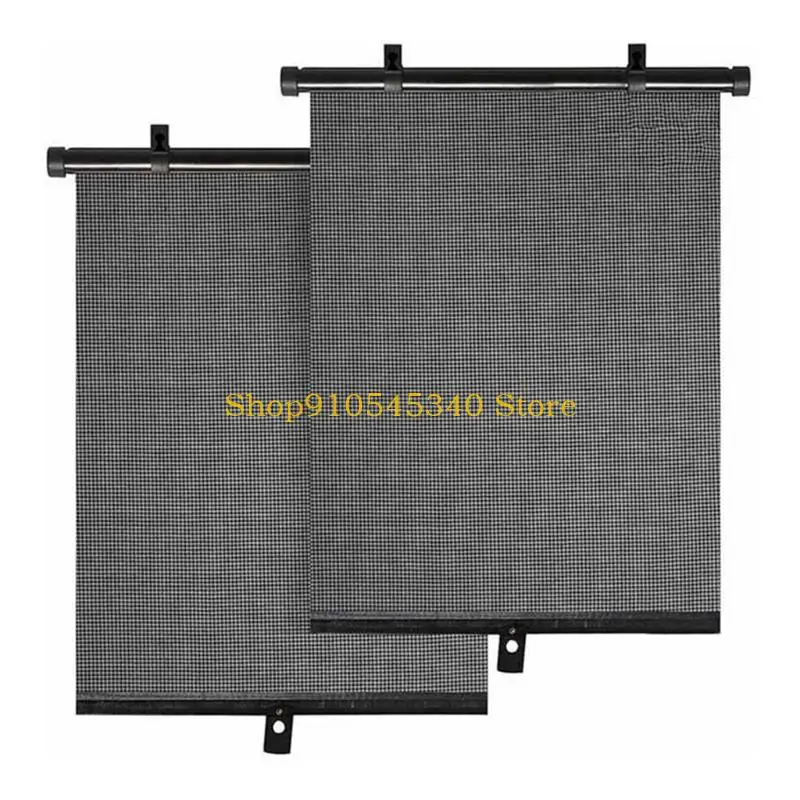 U2JA 2 Pack Retractable Side Window Sun Shade Car Curtain Car Window Roller Shades for Baby in Car Effectively Block Sunlight