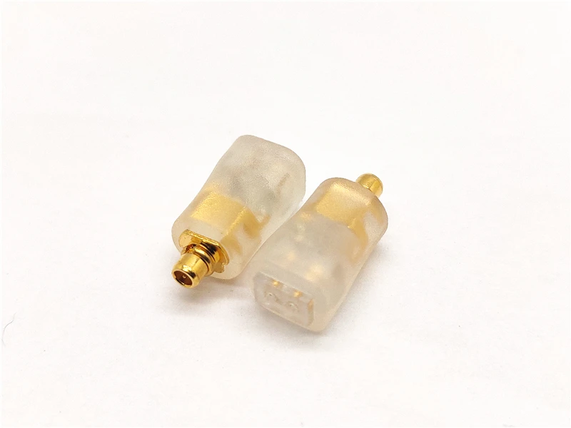 1 pair 2pin 0.78mm to MMCX adapter mmcx to 0.78mm 2 pin interface conversion connector for iem earphone cable wire