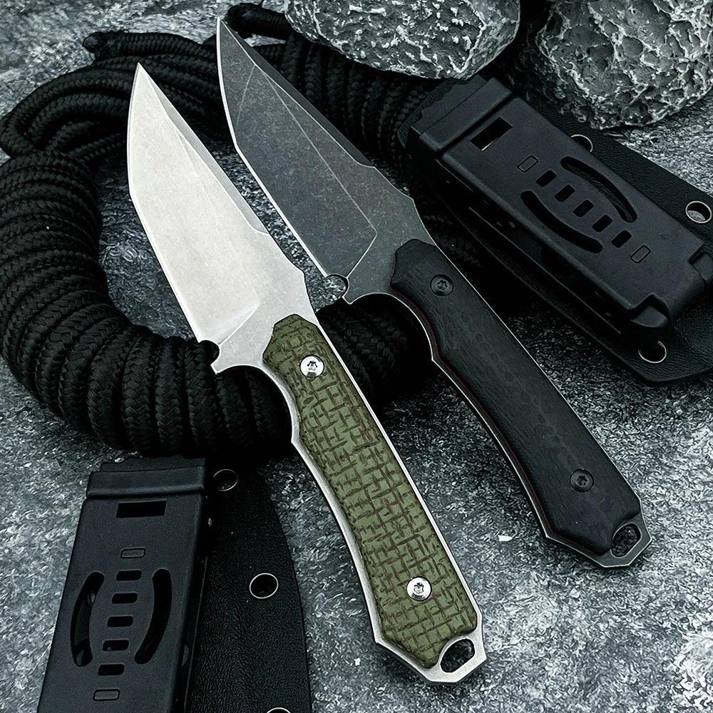 

8CR13MOV Лезвие Компактный повседневный инструмент Утилита Открытый кемпинг Прямой нож Дикая природа Выживание Охота Портативный нож EDC Нож