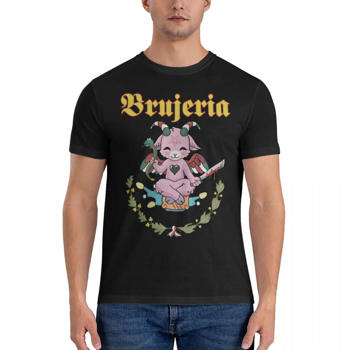 Brujeria Metal Band t-shirt uomo Streetwear t-shirt in cotone Beach O Neck Leisure Tees stampa abbigliamento oversize