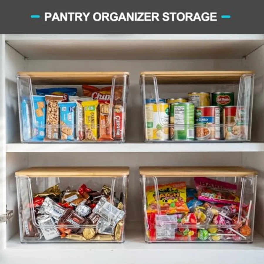 Pantry Organizers Storage, 2 Pack Large Storage Bins for Onion, Potato, Garlic, Canned Food, Organizer Bins for Under Sink, Kit view 3