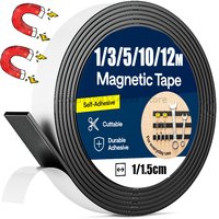 Self Adhesive Magnetic Strips Strong Magnetic Tape Flexible Magnet Strip for Fridge DIY Photo Poster Office Rubber Magnets