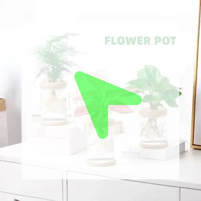 #Nordic Plastic Hydroponic Vase Automatic Water Absorption Plant Pot Plastic Propagation Pot Desktop Flower Pot