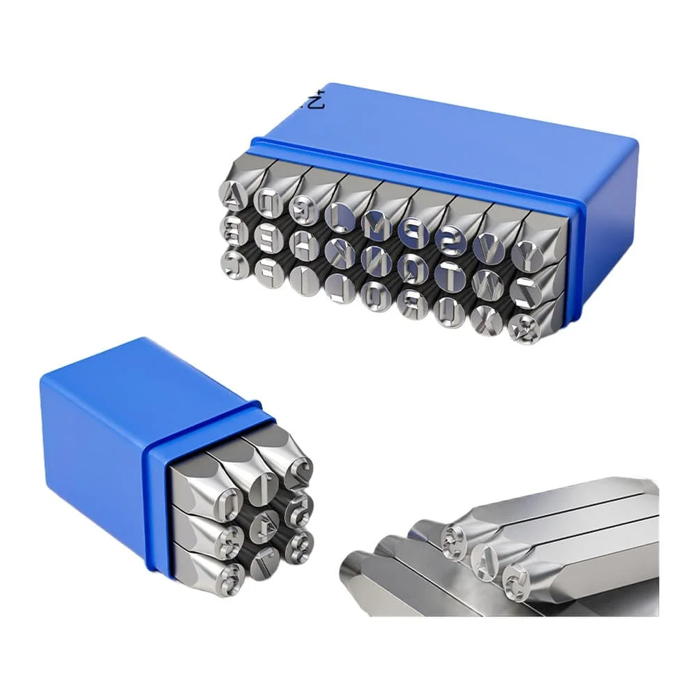 High-Hardness Alloy Steel Letter Stamps: Complete Set For Crafting Leather Hardened Metal Leather Craft Embossing  Tool