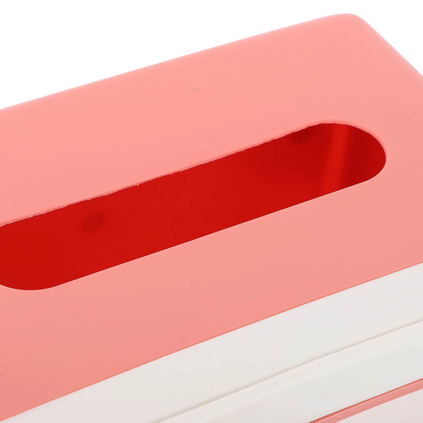 

2pcs Tissue Box Desktop Storage Organizer Napkin Container Phone Holder Compact Size Pink Multifunctional Practical Use Tissue